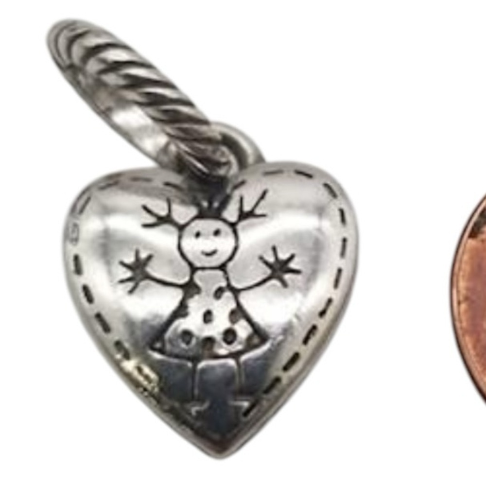 Brighton Happy Girl Family Heart Charm 1003
